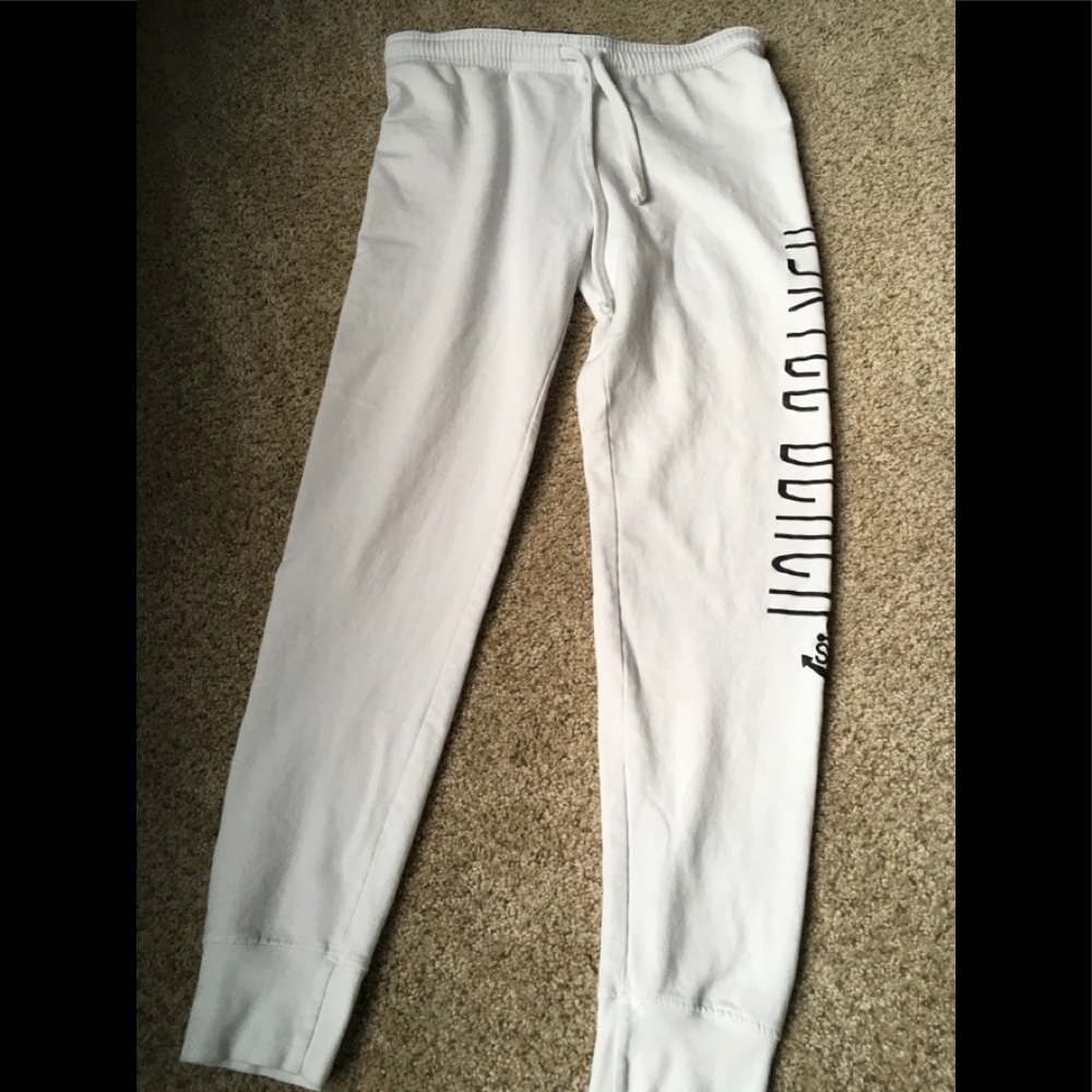 Exist White Sweat Pants Myrtle Beach Sz S